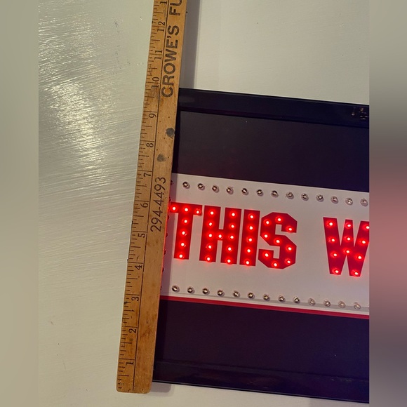 This way out lighted LED sign. 10 x 19” - Picture 6 of 6